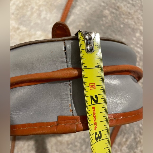 Genuine Leather Small Gray Crossbody Purse Made in Italy 🇮🇹 Florence - Picture 10 of 10